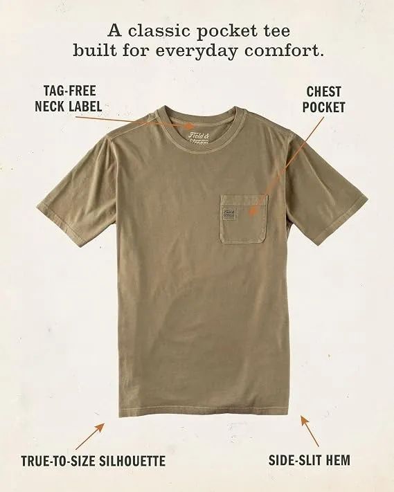 Camiseta Field & Stream Com Bolso Frontal - Foto 4
