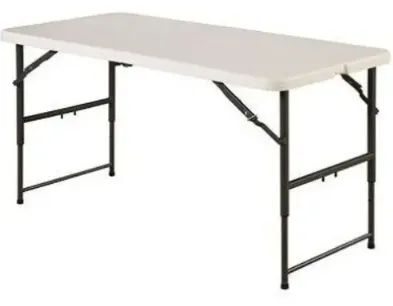 Mesa Retangular 1,21 M Ajuste Altura Vira Maleta- Maxchief - Foto 4