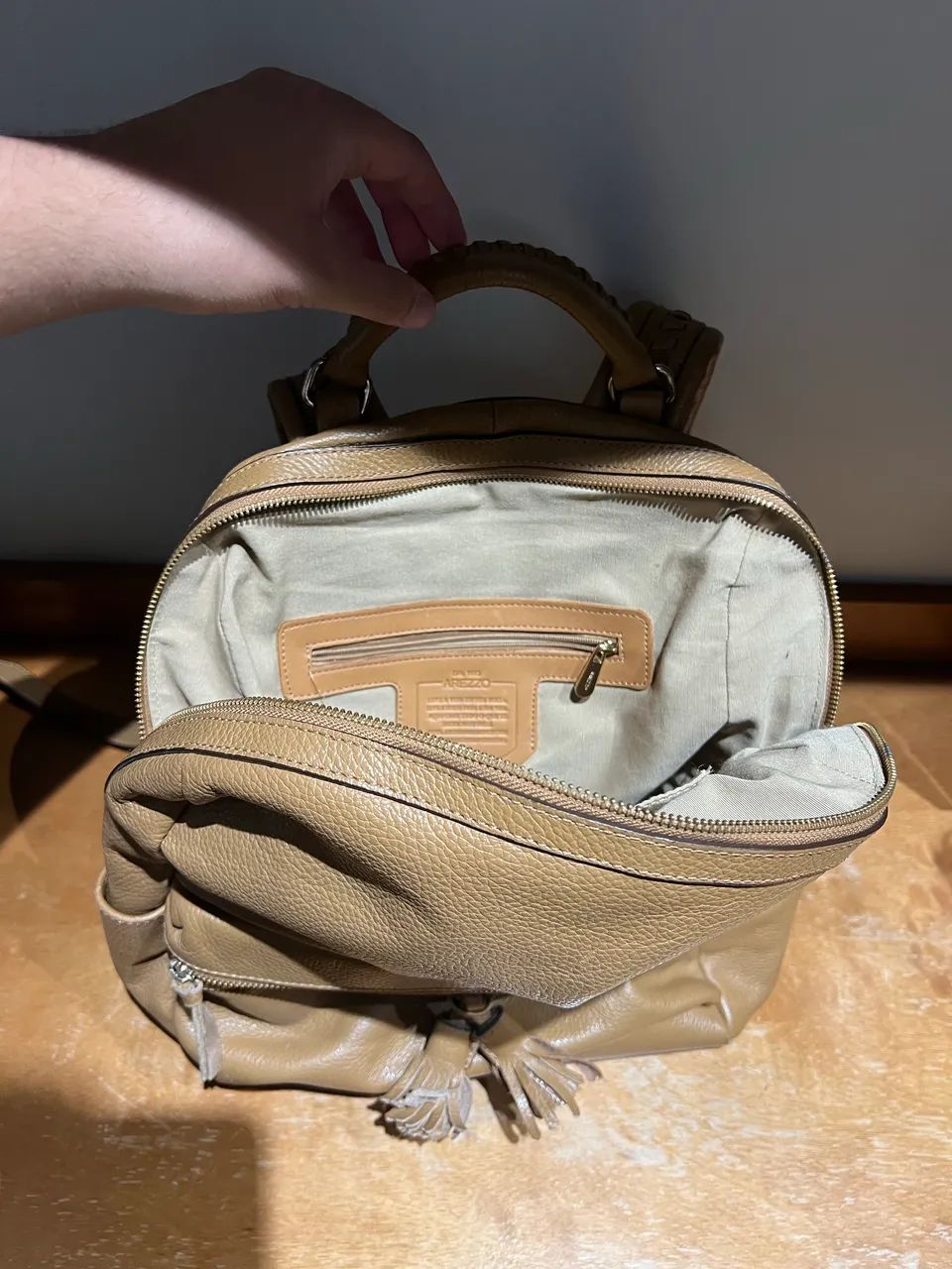 Mochila de couro Arezzo - Foto 3