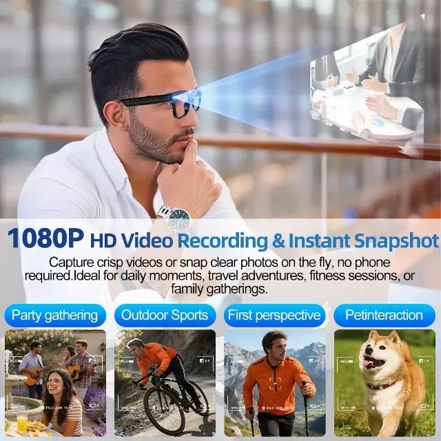 [Novo] Ai Glasses PEJE Óculos com Câmera - Foto 4