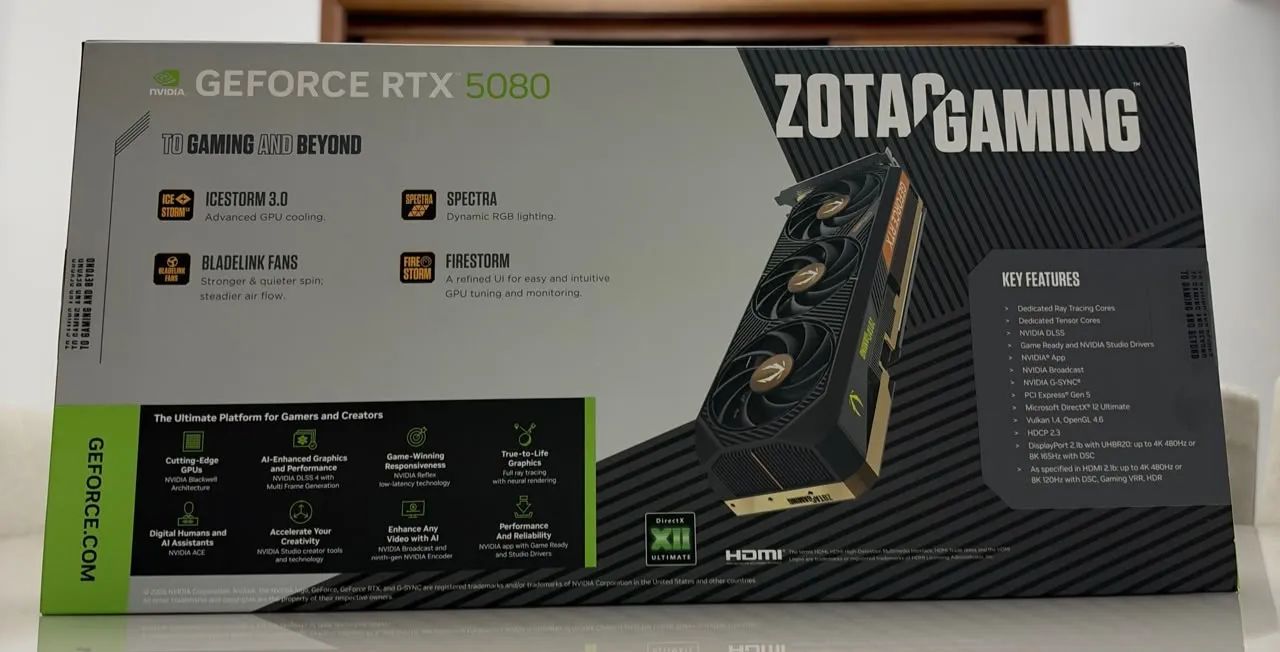 Placa de vídeo Nvidia GeForce RTX 5080 ZOTAC - Foto 5