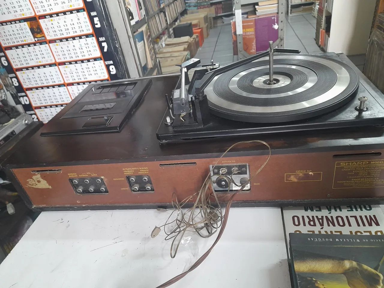 Aparelho antigo de som 3×1 sharp solid state modelo sg 165 ano 1976 - Foto 3