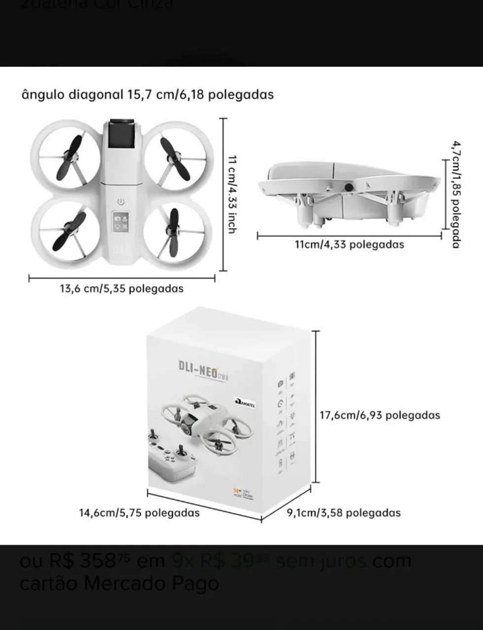 Mini drone DLI neo - Foto 3