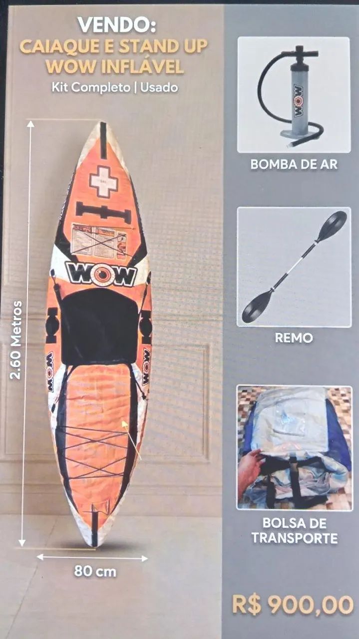 Caiaque marca Wow