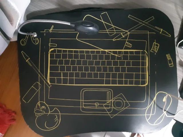 Mesa Almofada Para Notebook com lampada de Led "Ler a Descrição". - Foto 4