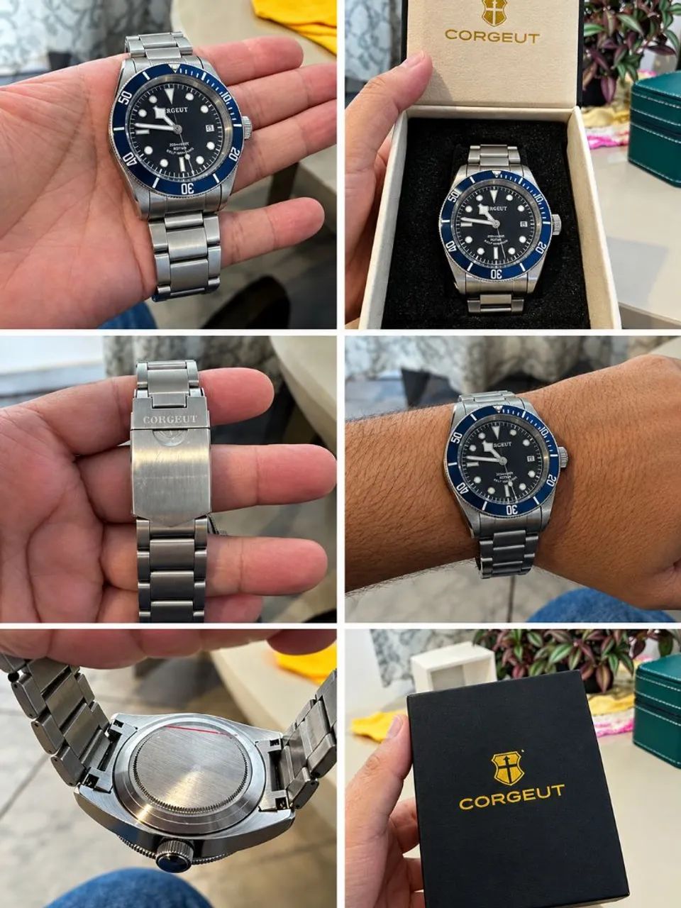 Relógio Automático Corgeut Black Bay 41mm