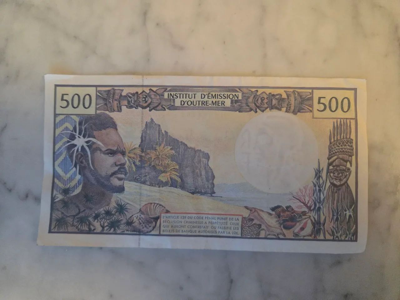 Nota de 500 francs de colecionador  - Foto 2
