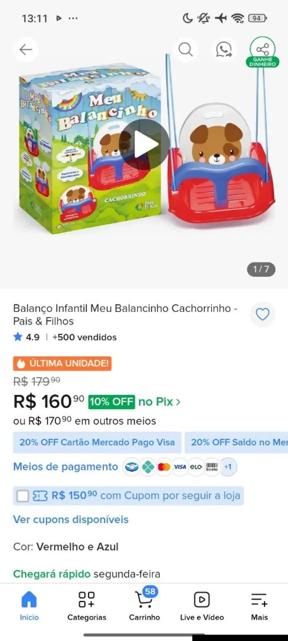 Vende-se balanço infantil  - Foto 2