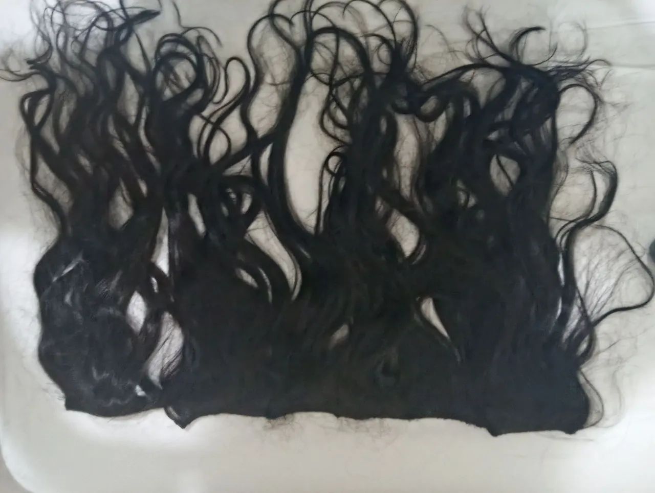 Cabelo humano 70cm 