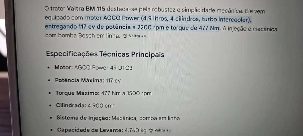 Trator Valtra Bm 115 ano 2024/2025 - Foto 4