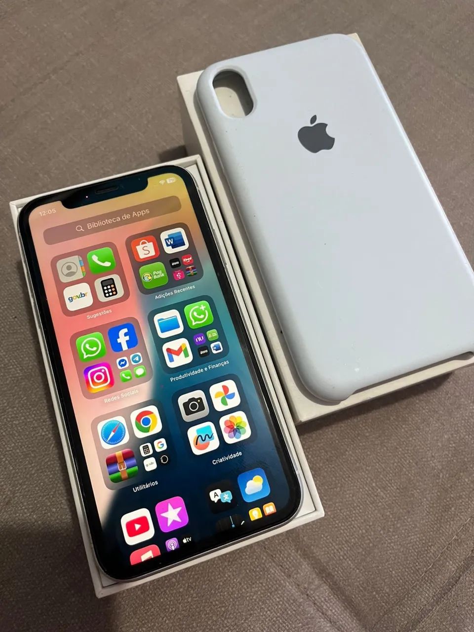 iPhone XR White com Face ID todo original aceito cartão