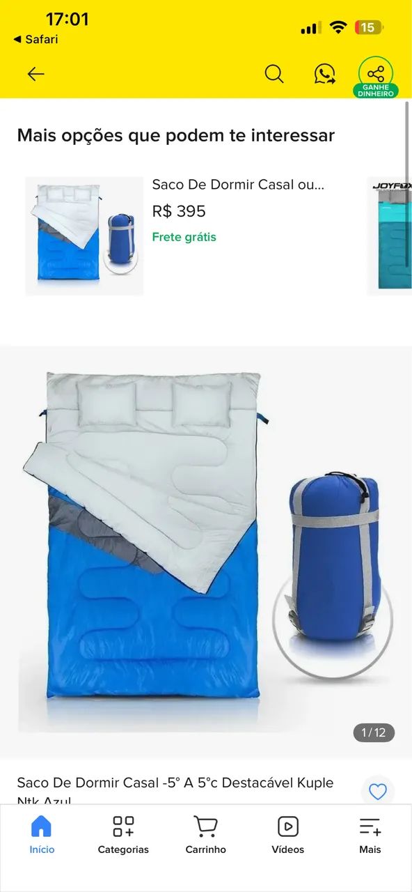 Bolsa Trilha e Saco de Dormir  - Foto 3