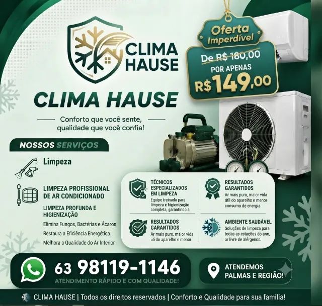 LIMPEZA DE AR CONDICIONADO