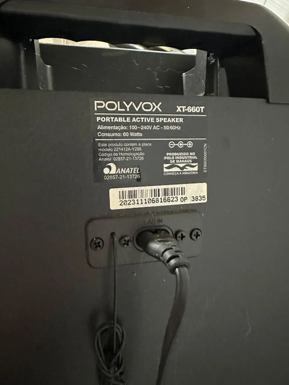 CAIXA DE SOM PORTÁTIL AMPLIFICADA COM BLUETOOTH - Foto 4