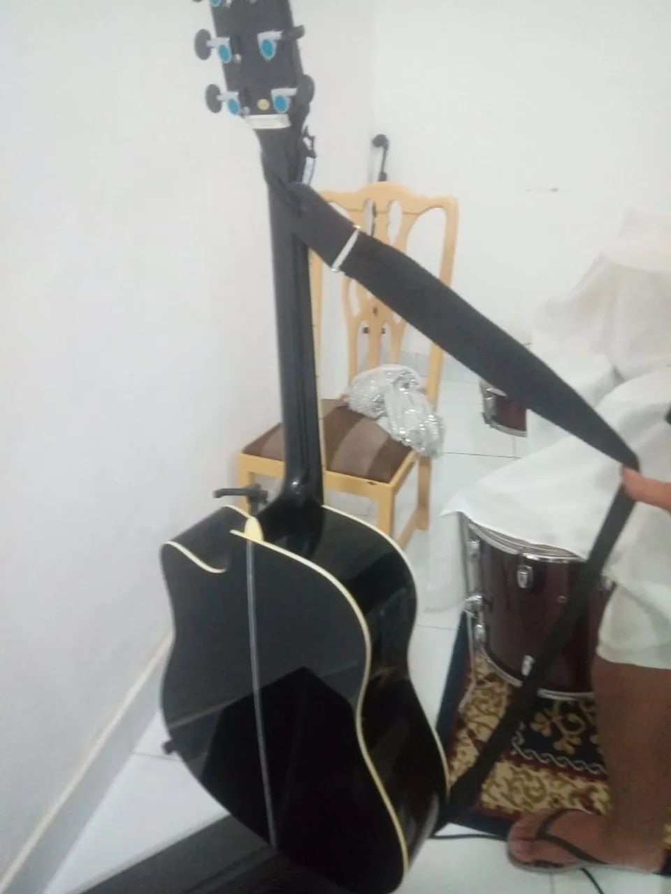 Violão elétrico + capa - Foto 2