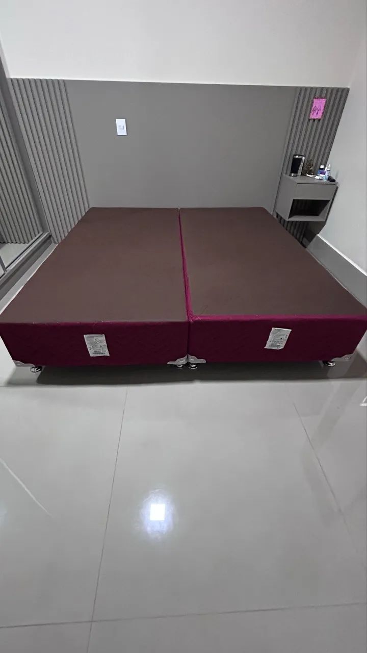 Cama de casal completa com box ( usado) - Foto 4