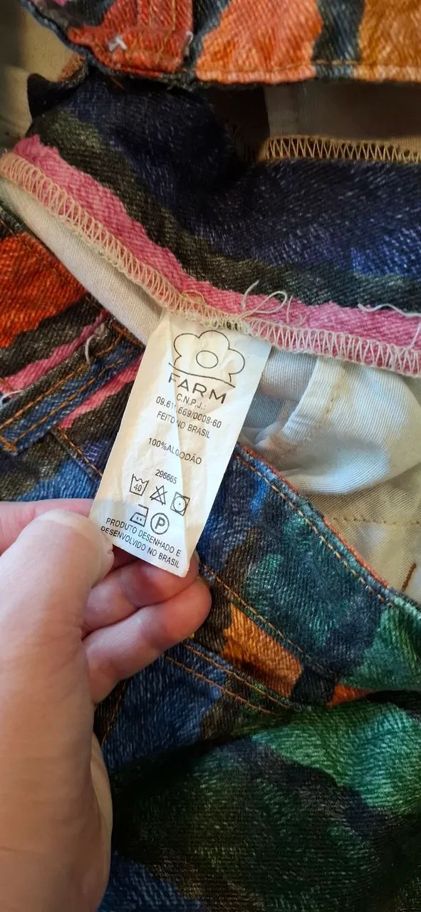 Calça jeans listras Farm  - Foto 4