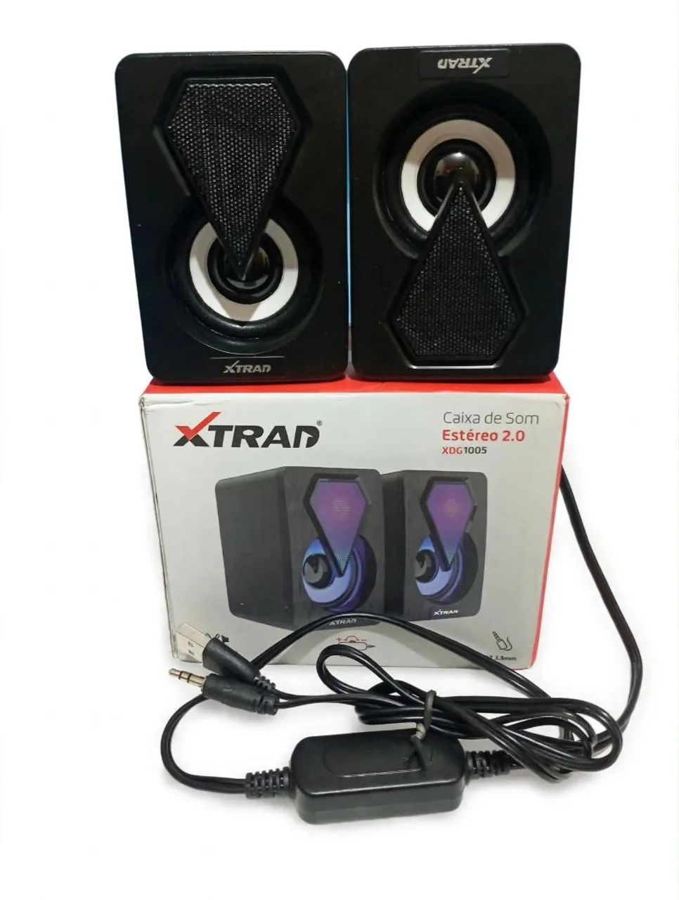 Caixinha de som para PC / Notebook XTRAD - Iluminação RGB - Foto 5