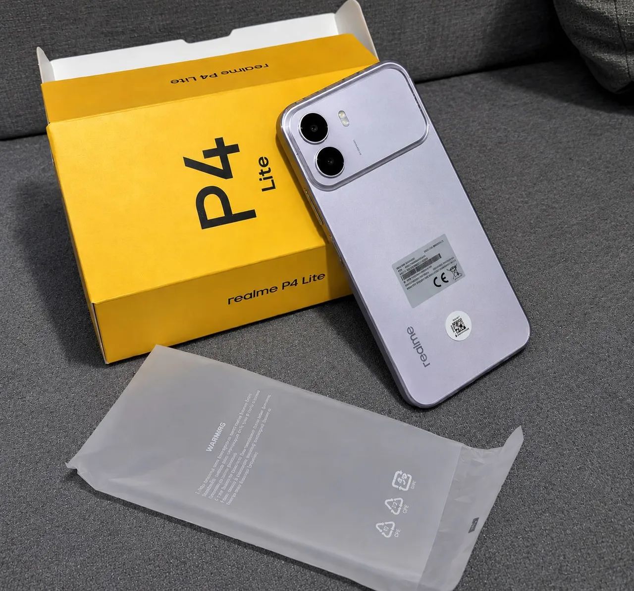 REALME P4 LITE 128GB CINZA 