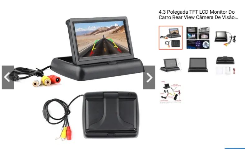 MONITOR 4.3 PARA CARRO OU DVD - Foto 2