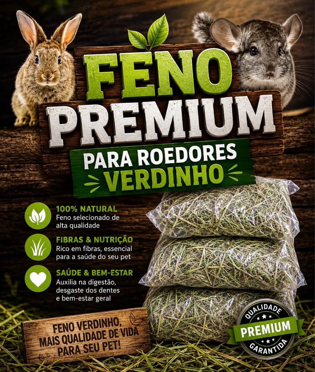 Feno para Roedores 