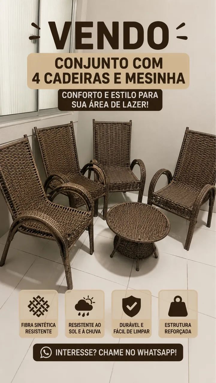 Conjunto de cadeiras 