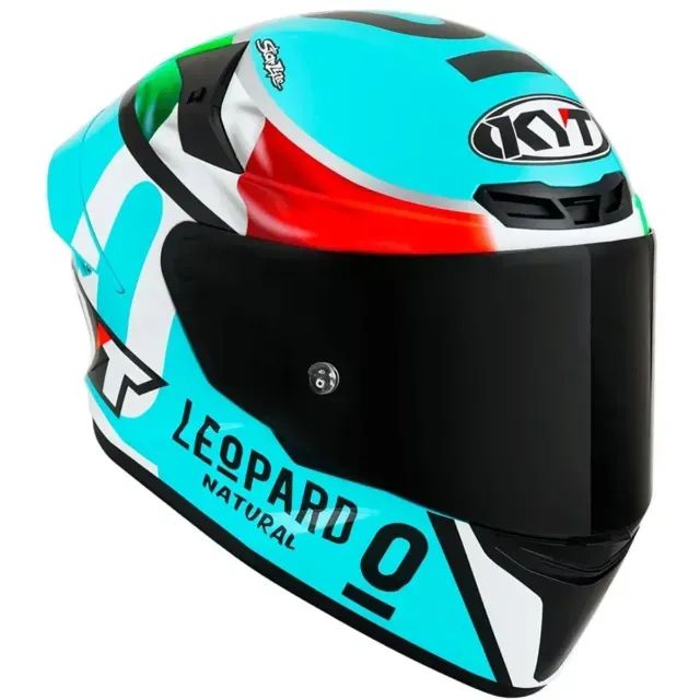 Capacete KYT TT Course Dennis Foggia Leopard - Azul - Foto 2