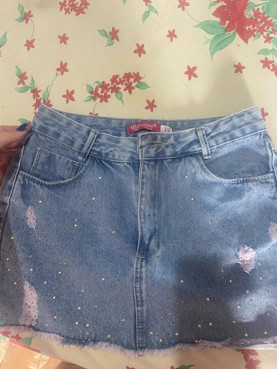 Saia jeans
