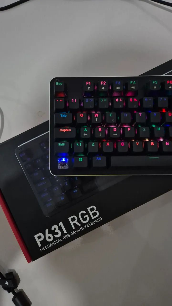 Teclado Mecânico Pichau P631 RGB - Full Size - ABNT2 - Foto 4