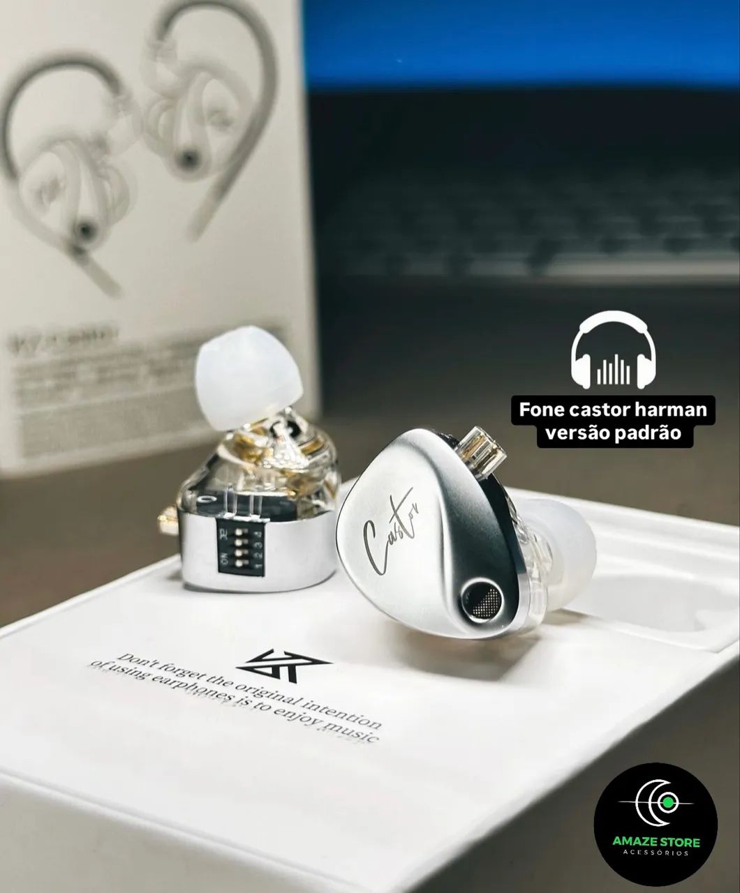 KZ Castor Original | Grave Potente + Alta Definição - Fones de Ouvido ...