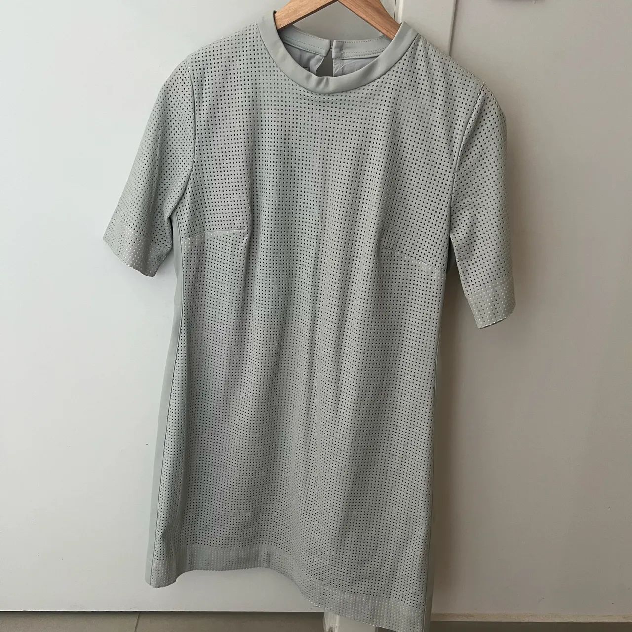 Vestido couro PU 