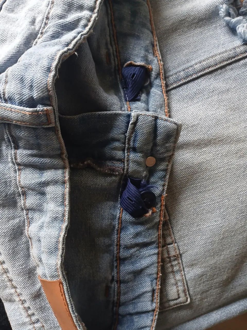 Saia Jeans HERING PUC infantil com Bolsos - Foto 5
