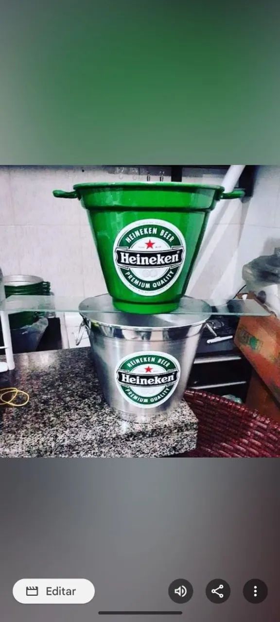 Baldes de alumínio 