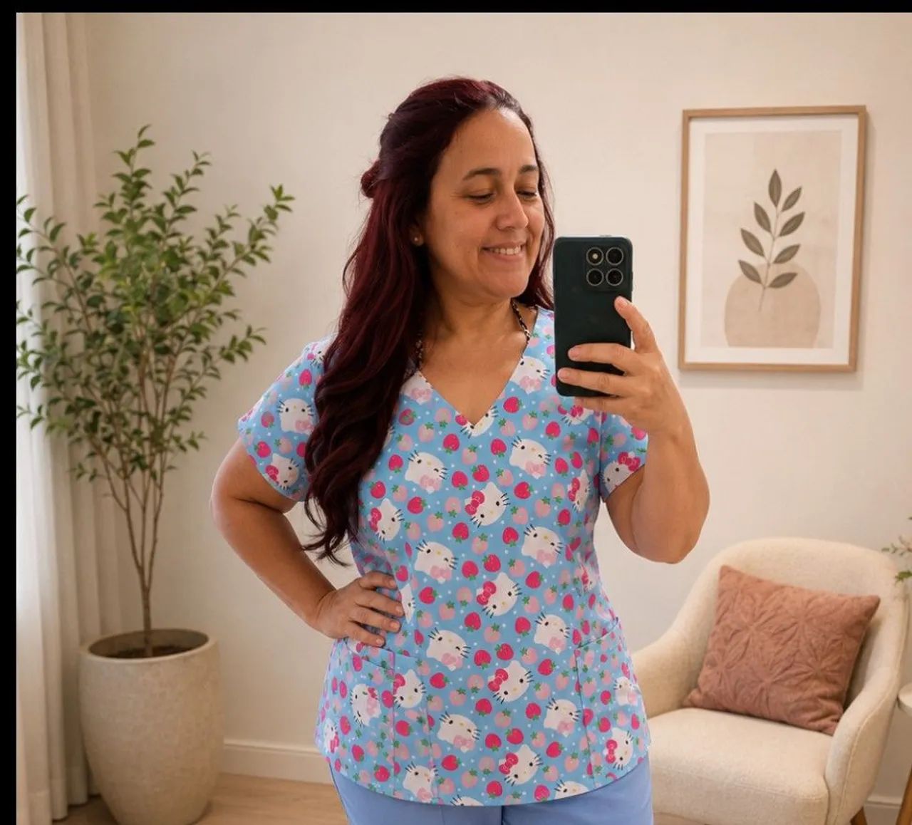 Bata hospitalar estampada