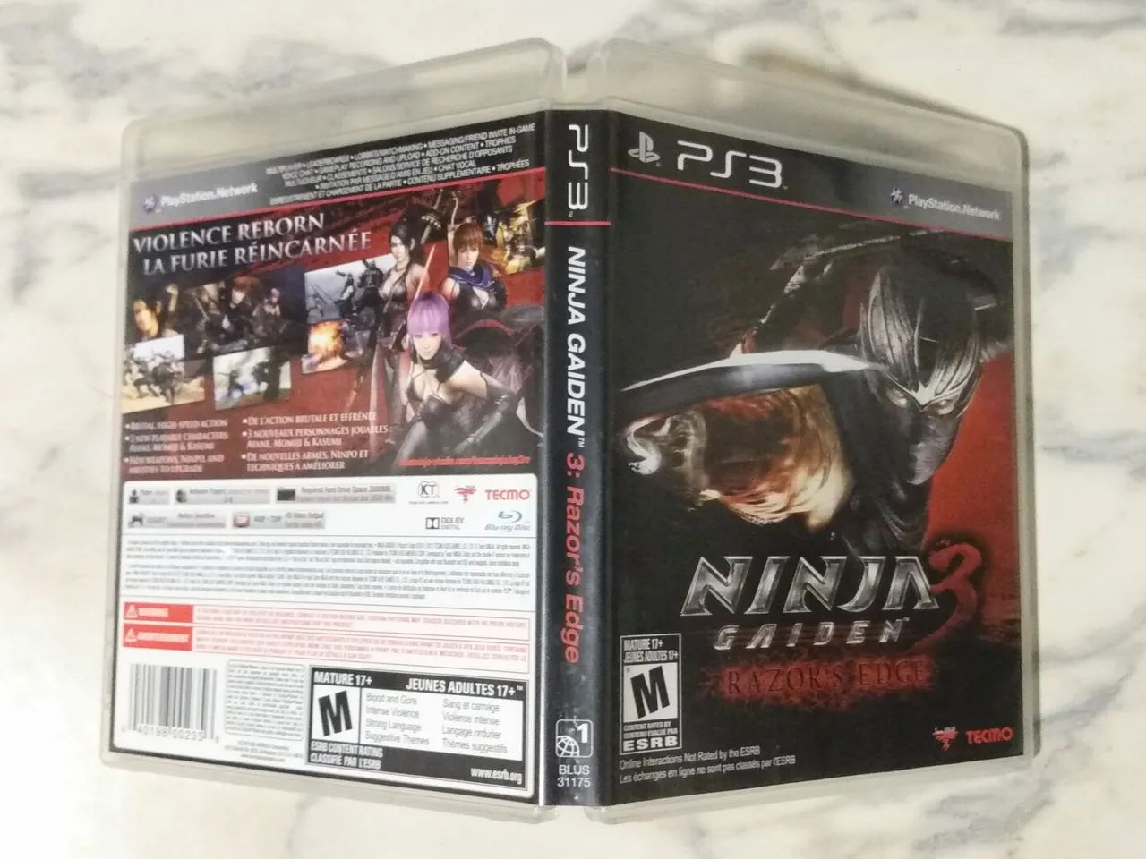 Playstation PS3 Ninja Gaiden 3 Razor's Edge Original Americano