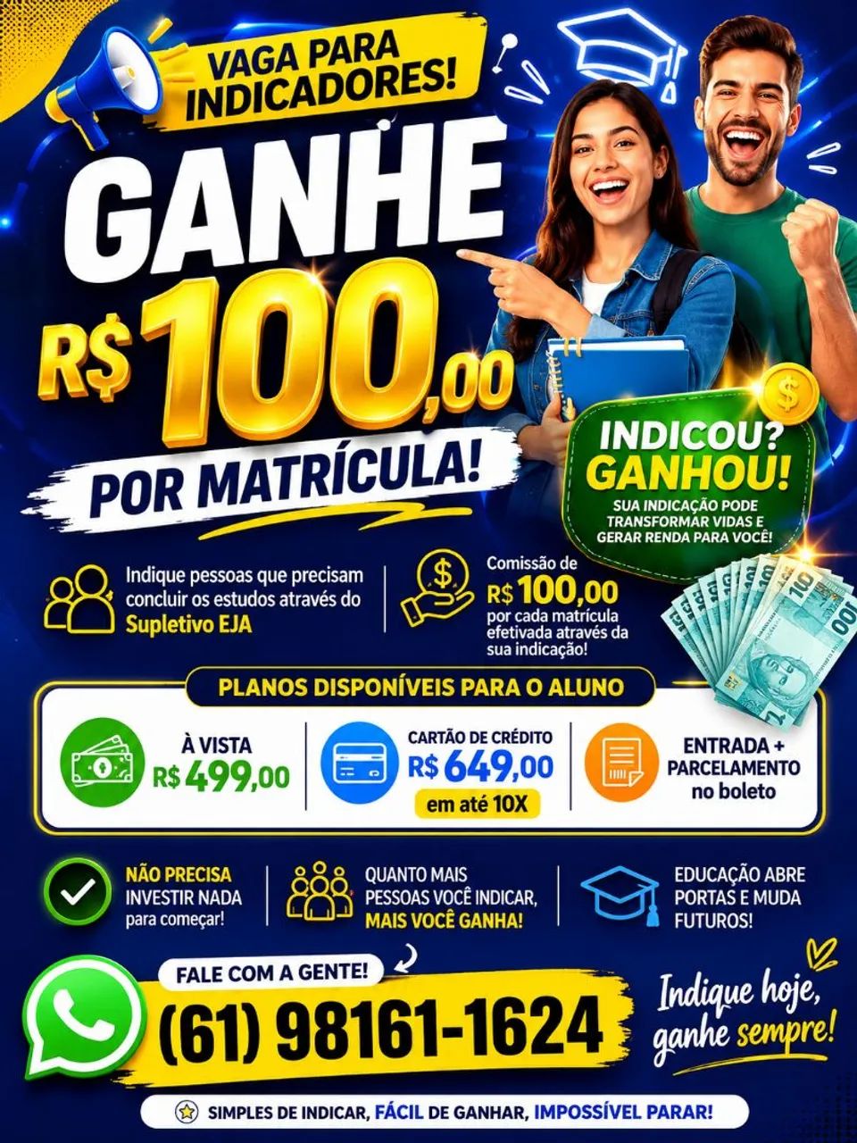 Vaga de emprego.