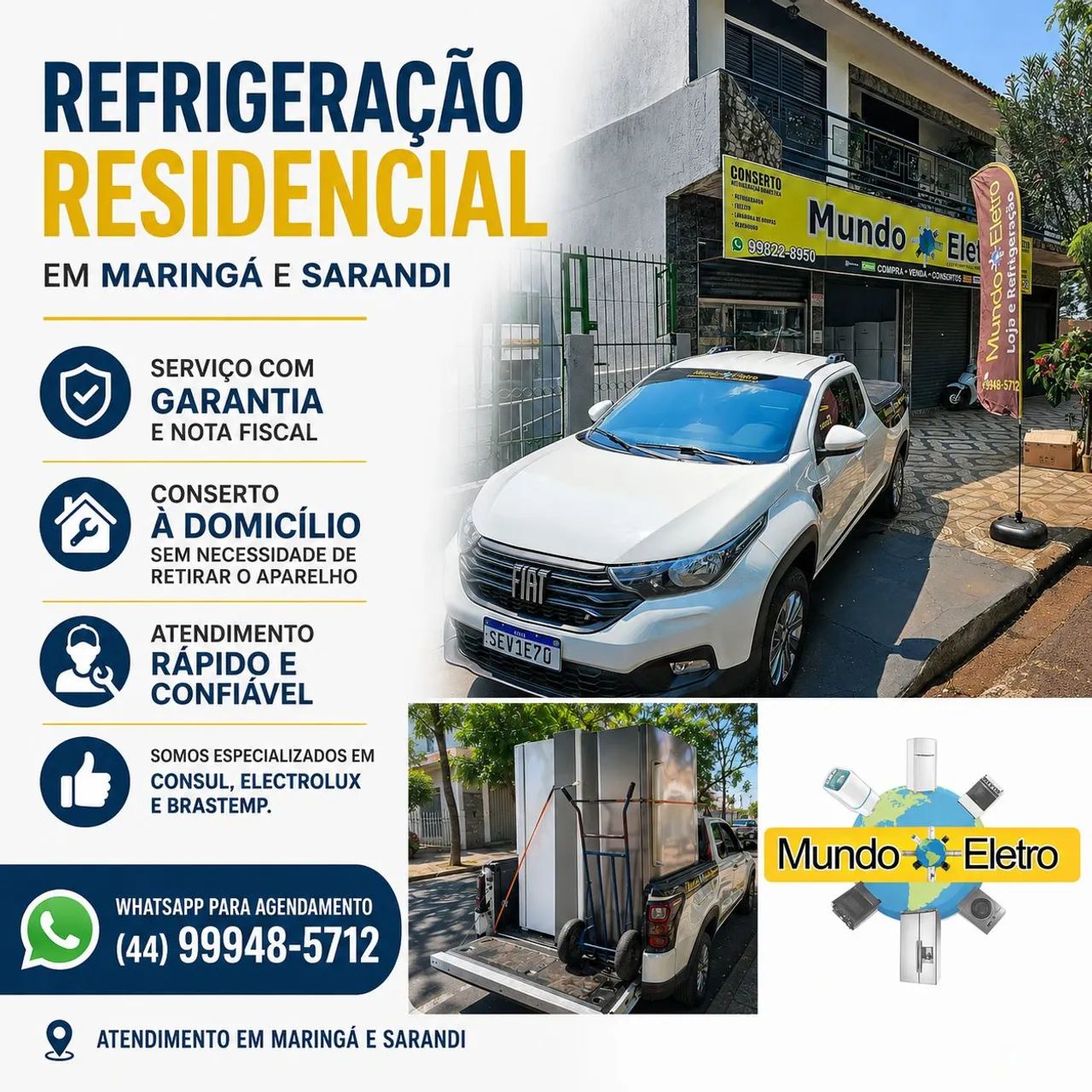 Refrigeração Residencial - conserto de geladeiras