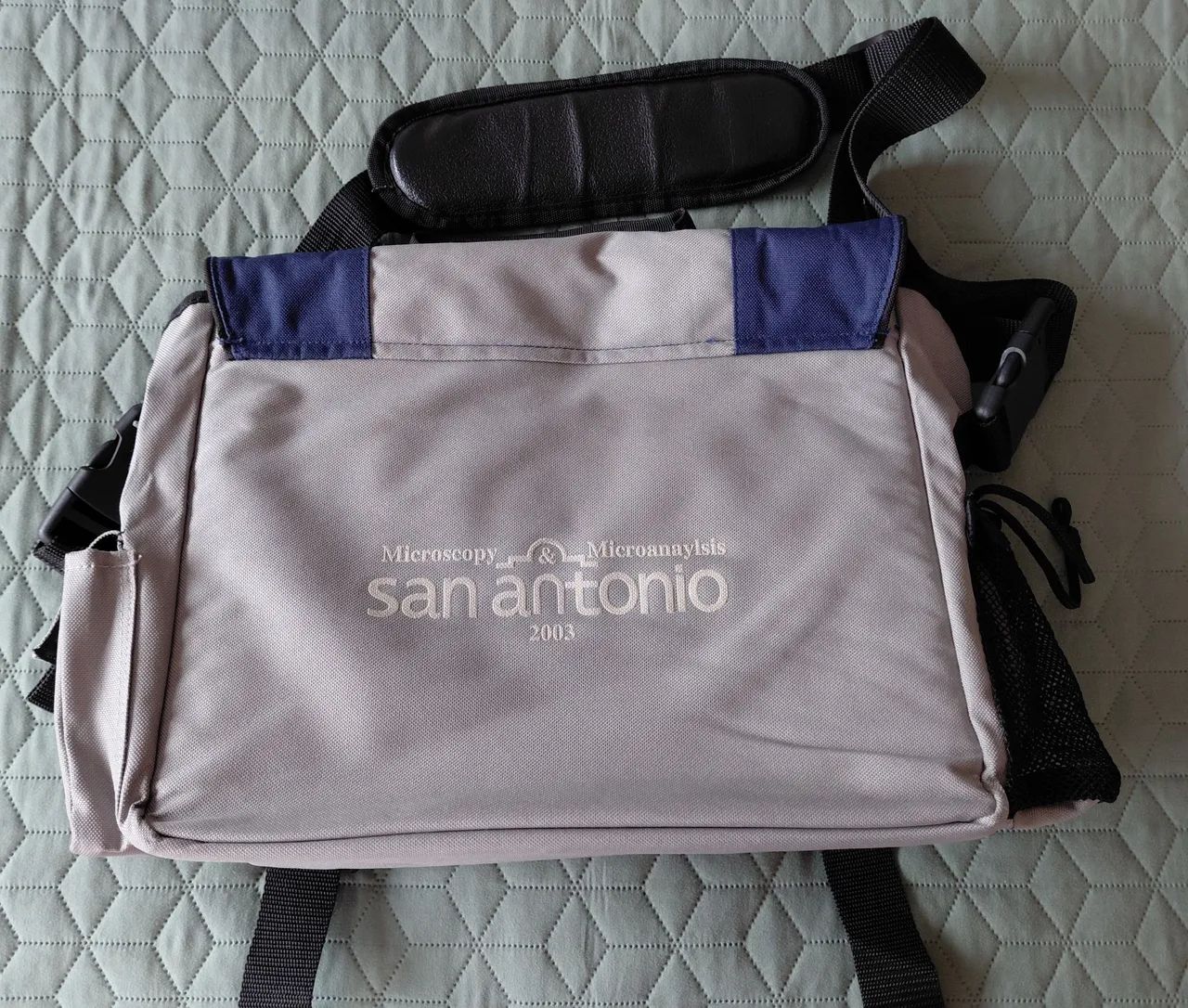 Bolso cinza e azul - Foto 2