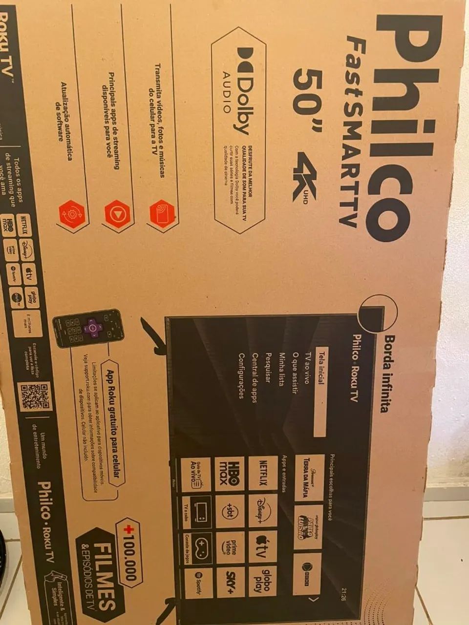 Roku Tv Philco 4k 50 polegadas - Foto 2