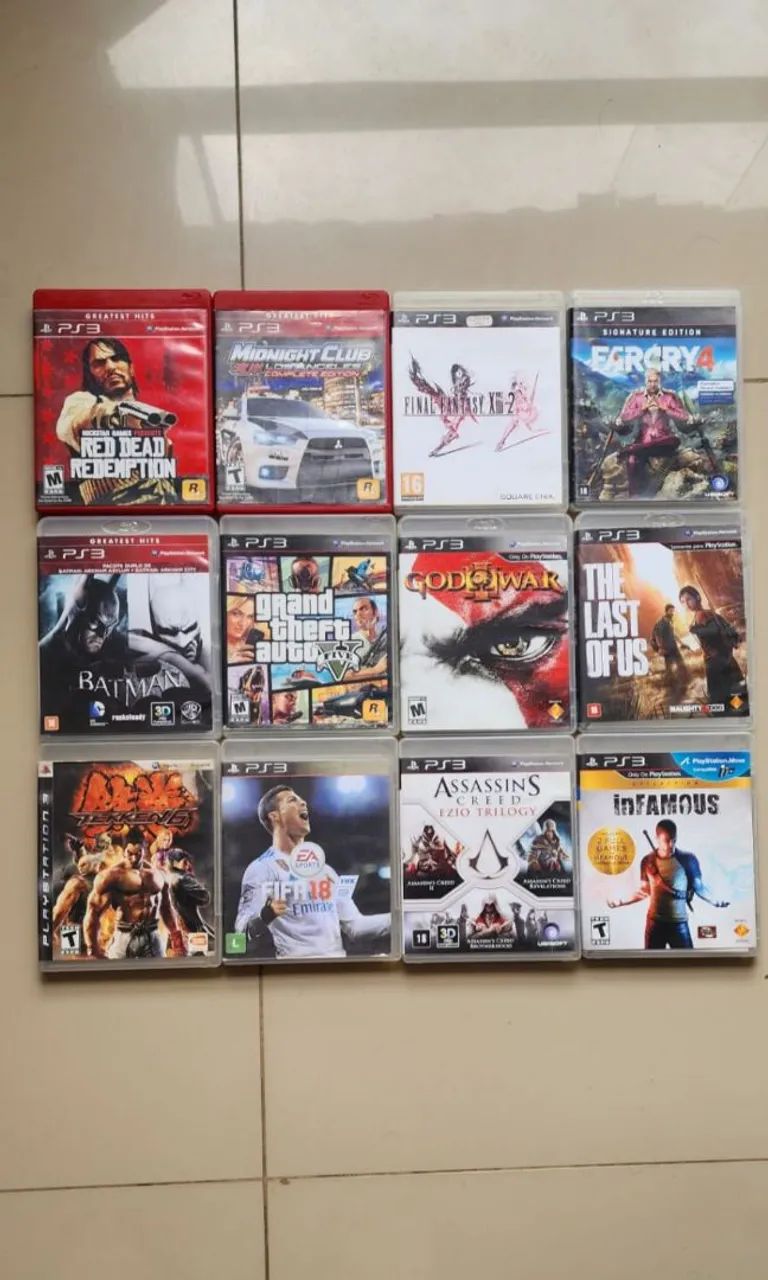 Jogo Ps3, 70 Reais Cada