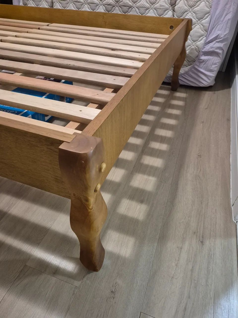 Cama de Casal  Versalhes Madeira Maciça - Foto 4