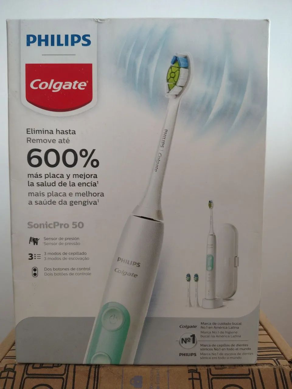 Escova de dente elétrica sonic pro 50 600