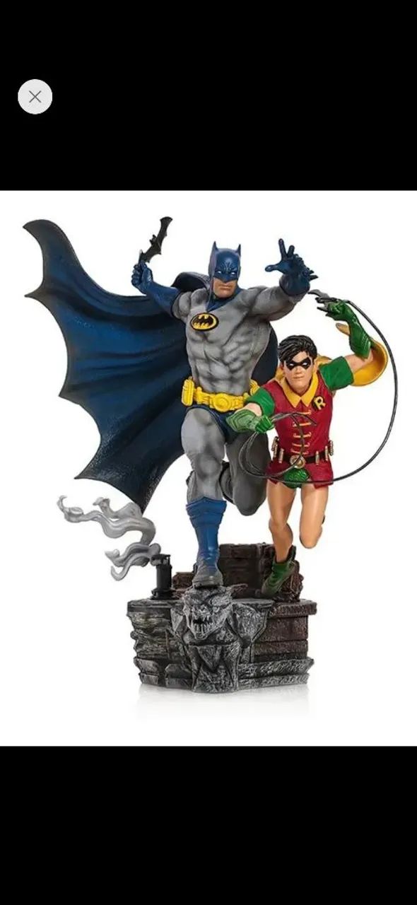 Iron Studios Estátua Batman & Robin Deluxe DC Comics By Ivan Reis