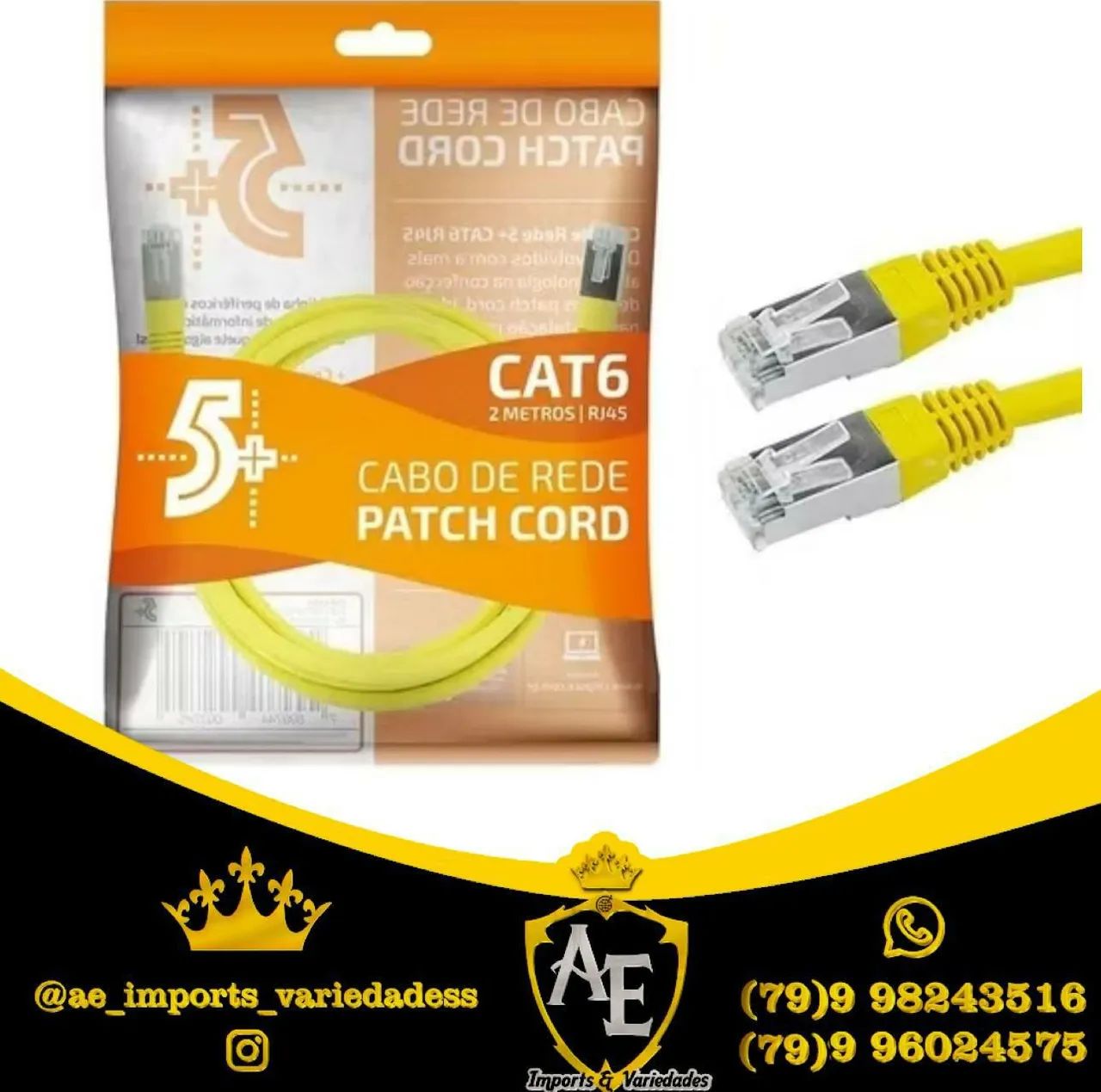 Cabo de rede cat6