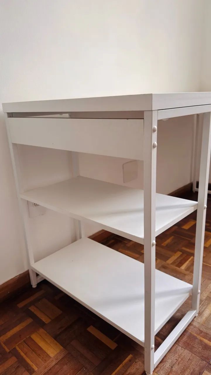 MESA ESCRIVANINHA COM PRATELEIRAS LATERAIS  - Foto 2