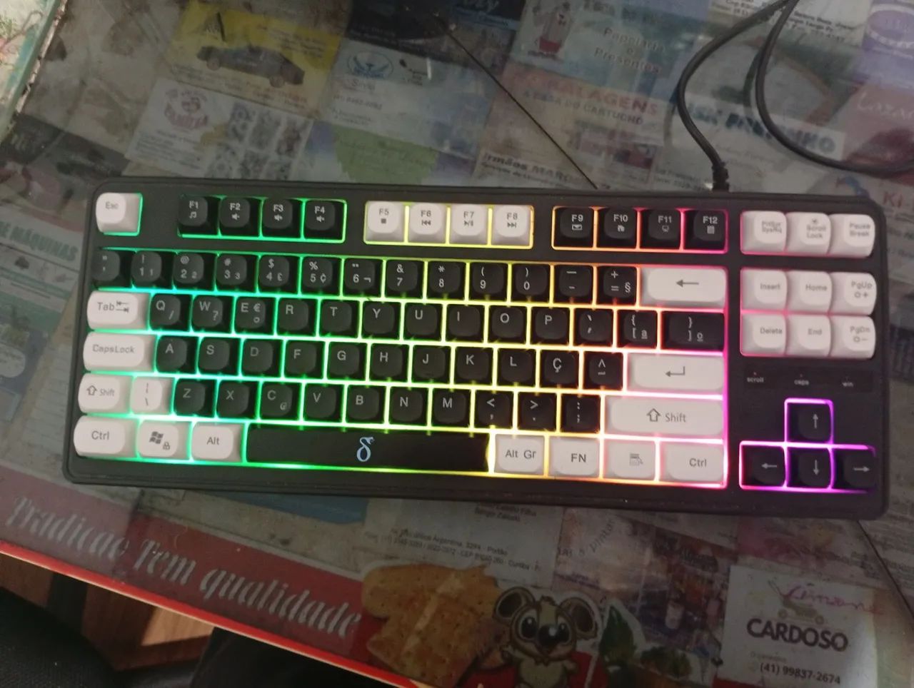 Teclado Gamer Iluminação LED -Resistente e Confortável - Foto 2
