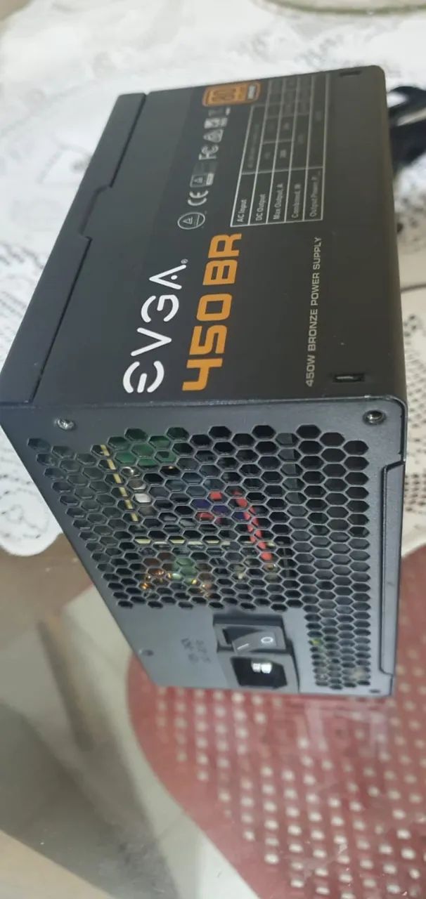 Fonte EVGA 450W 80 Plus Bronze 100-BR-0450-K - Foto 4