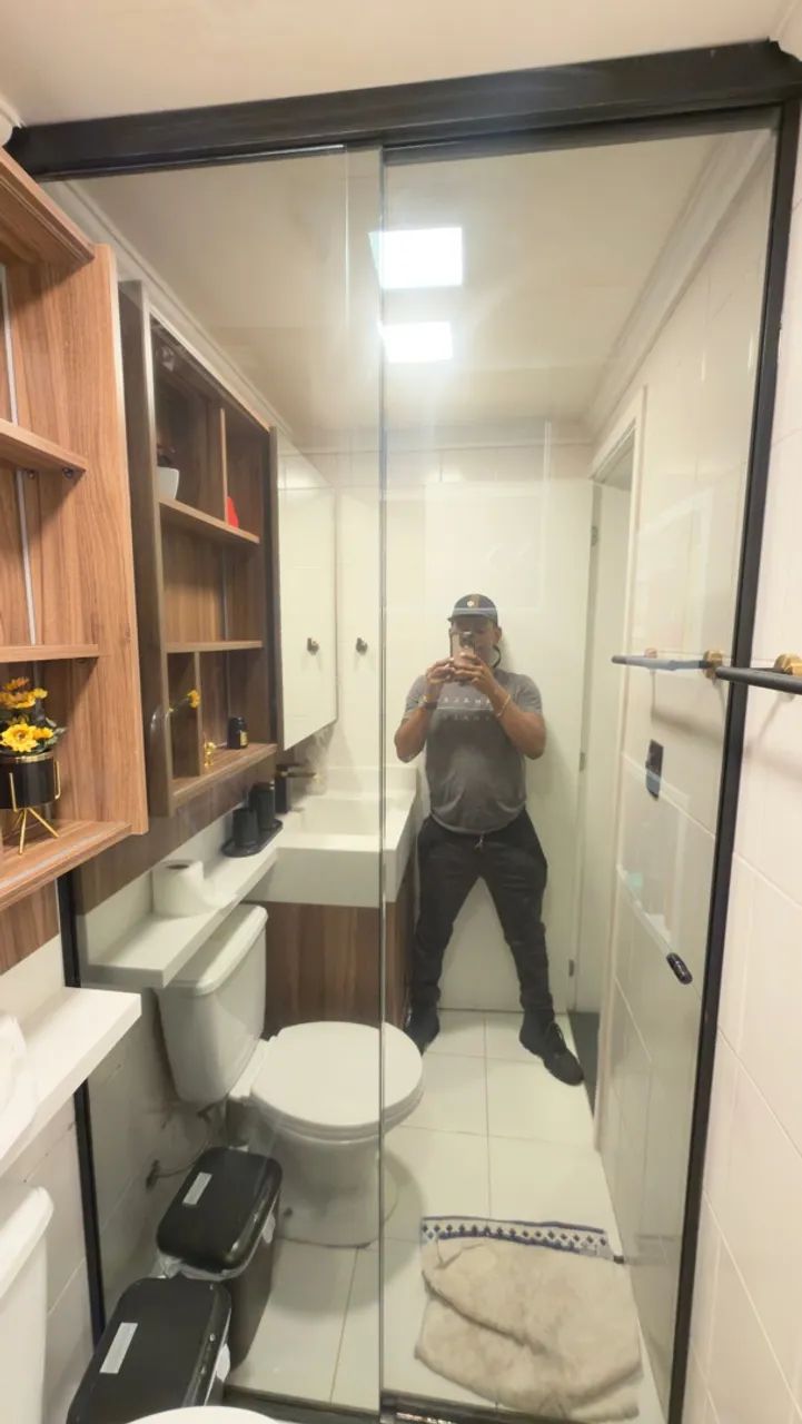 Faça do seu box um espelho 