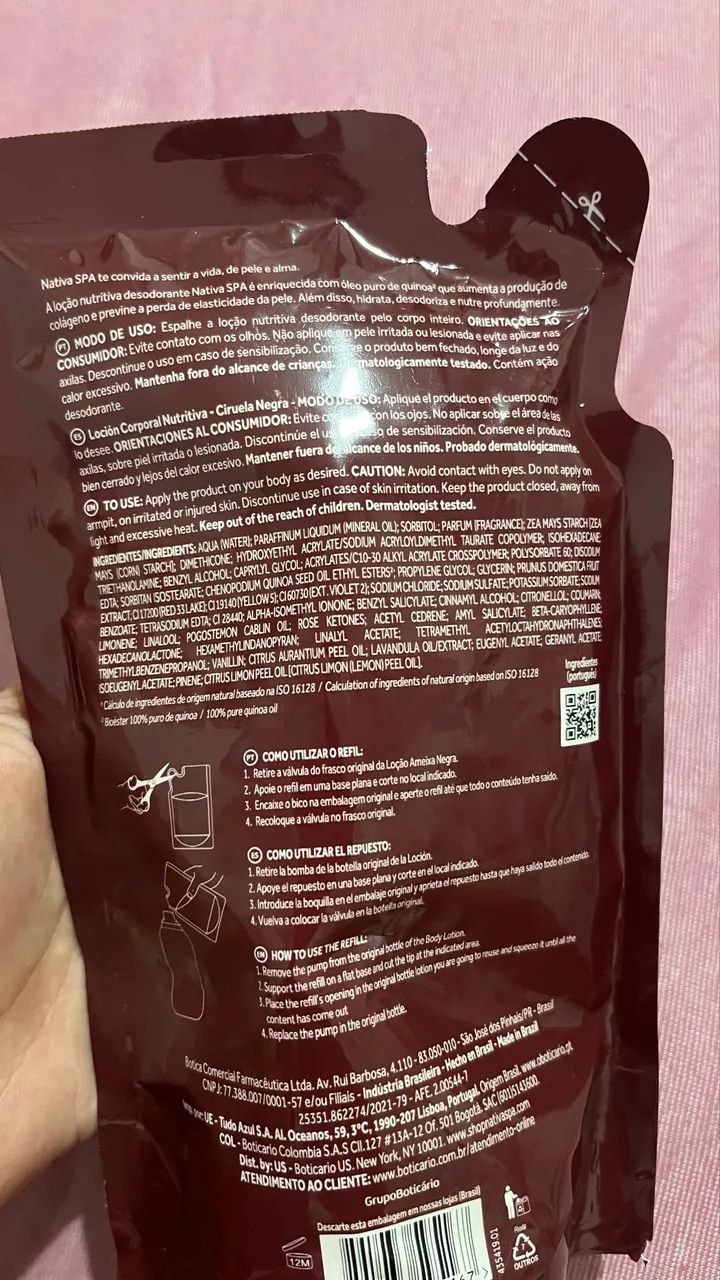 Refil Hidratante Nativa Spa  - Foto 2