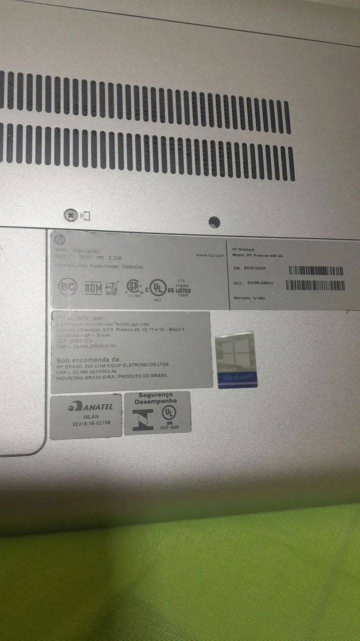 Notebook HP ProBook 440 G5 Core i7 16GB RAM